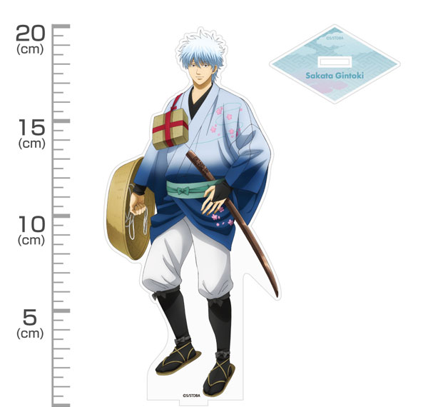 COSPA Gintama New Illustration Gintoki Sakata Acrylic Stand (Large) Traveling Outfit Ver. รูปภาพ 1
