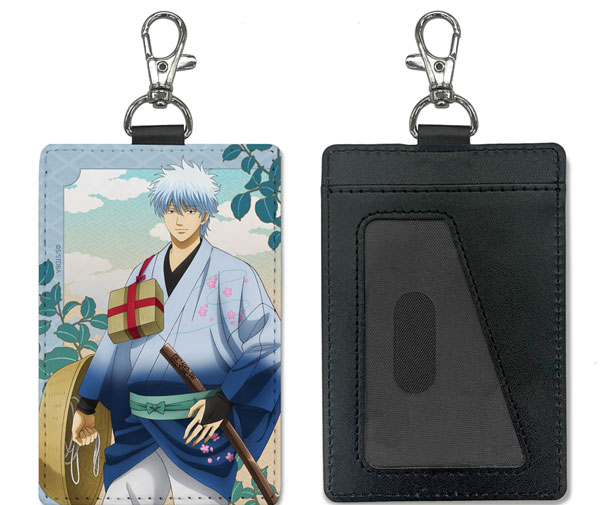 COSPA Gintama New Illustration Gintoki Sakata Pass Case (w/Swivel Snap Hook) Traveling Outfit Ver. Bild 1