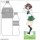 Curtain Damashii Girls und Panzer das Finale New Illustration Jumbo Acrylic Stand (Yukari Akiyama / School Uniform) image 2