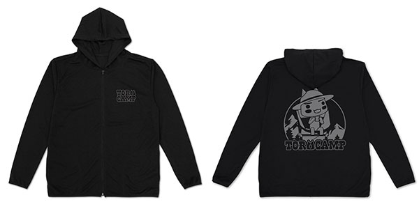 COSPA Dokodemo Issho Toro Thin Dry Hoodie Relaxing Camp Ver. /BLACK-L