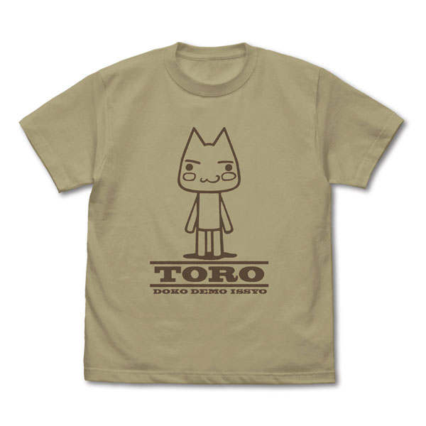 COSPA Dokodemo Issho Toro Vintage T-shirt /SAND KHAKI-M gambar 1