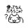 COSPA Dokodemo Issho Ai tte Nandarou nya? T-shirt /WHITE-M รูปภาพ 2