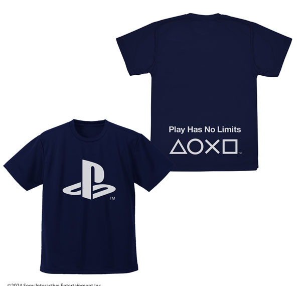 COSPA PlayStation Dry T-shirt for PlayStation /NAVY-S Bild 1