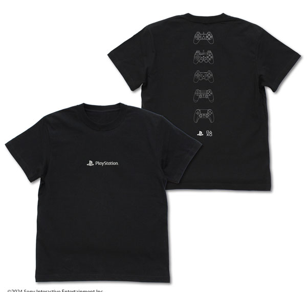 COSPA PlayStation Controller T-shirt for PlayStation /BLACK-S รูปภาพ 1