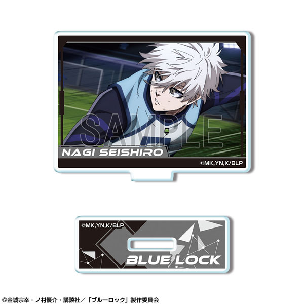 License Agent TV Anime "Bluelock" Mini Acrylic Stand Ver.2 Design 09 (Seishirou Nagi /C) image 1