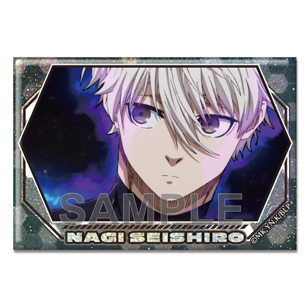 License Agent TV Anime "Bluelock" Hologram Tin Badge Ver.2 Design 08 (Seishirou Nagi /B) Bild 1