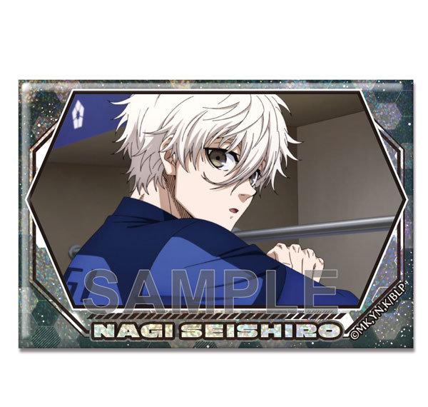 License Agent TV Anime "Bluelock" Hologram Tin Badge Ver.2 Design 09 (Seishirou Nagi /C) Bild 1