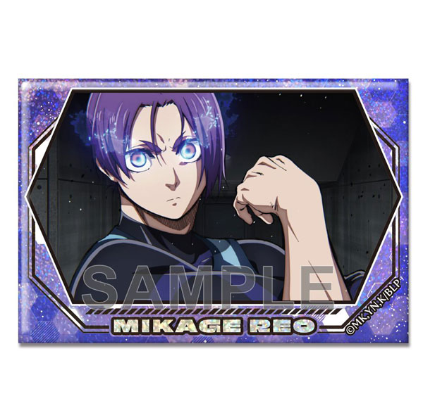 License Agent TV Anime "Bluelock" Hologram Tin Badge Ver.2 Design 12 (Reo Mikage /A) Bild 1