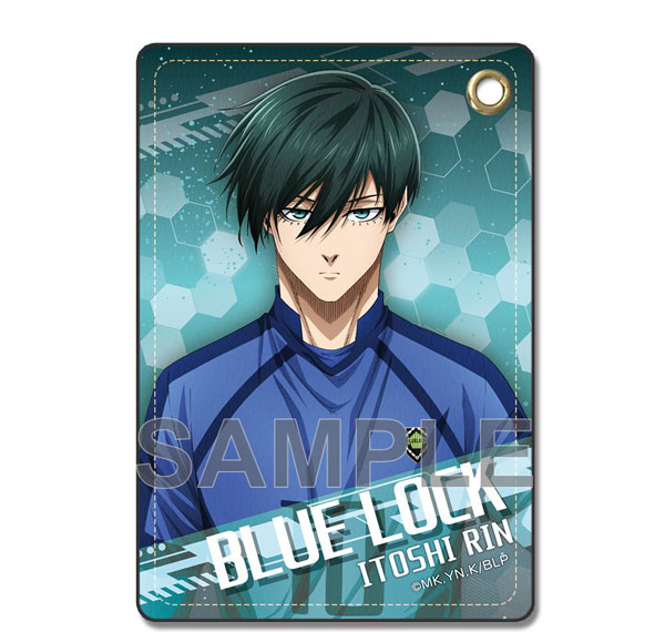 License Agent TV Anime "Bluelock" Leather Pass Case Ver.2 Design 02 (Rin Itoshi) Bild 1