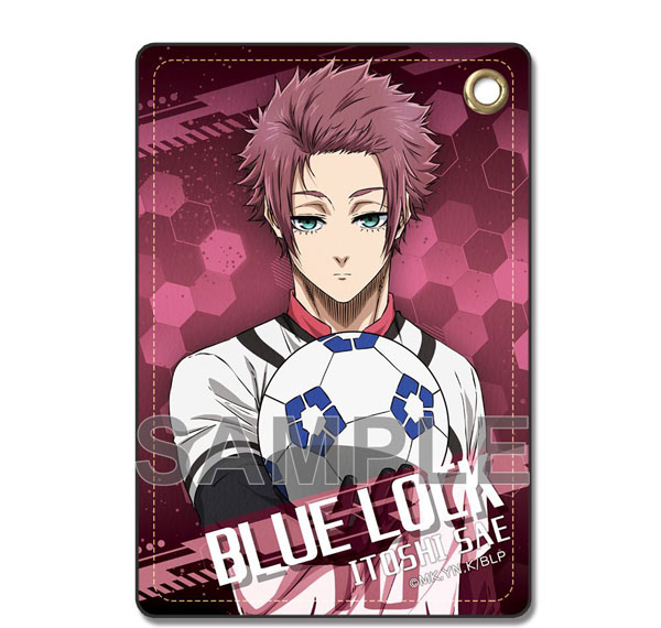 License Agent TV Anime "Bluelock" Leather Pass Case Ver.2 Design 09 (Sae Itoshi) Bild 1