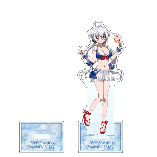 Curtain Damashii Senki Zesshou Symphogear XV New Illustration Jumbo Acrylic Stand (Chris / Marine Sailor Swimsuit)