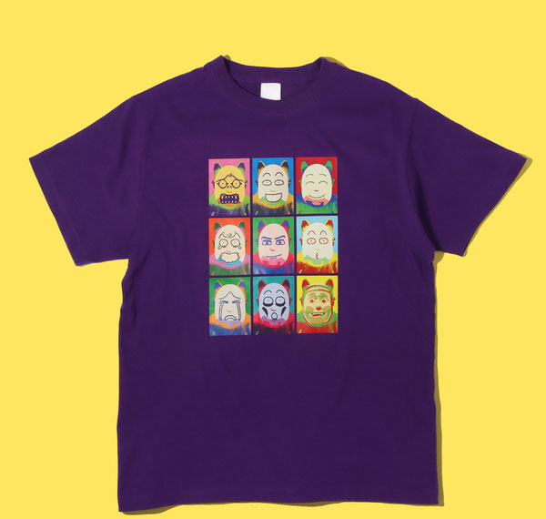 Natalie Store Popee the Performer Kedamono T-shirt Purple L รูปภาพ 1
