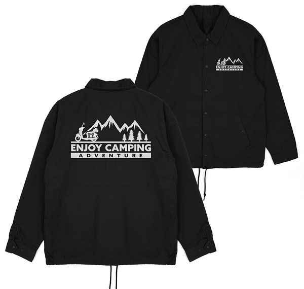 COSPA "Yuru Camp SEASON3" Yuru Camp Enjoy Camping T/C Coach Jacket /BLACK-M รูปภาพ 1