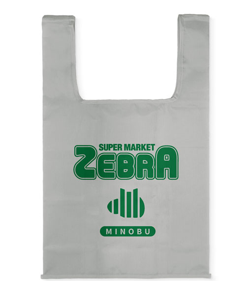 COSPA "Yuru Camp SEASON3" Zebra Eco Bag /GRAY image 1
