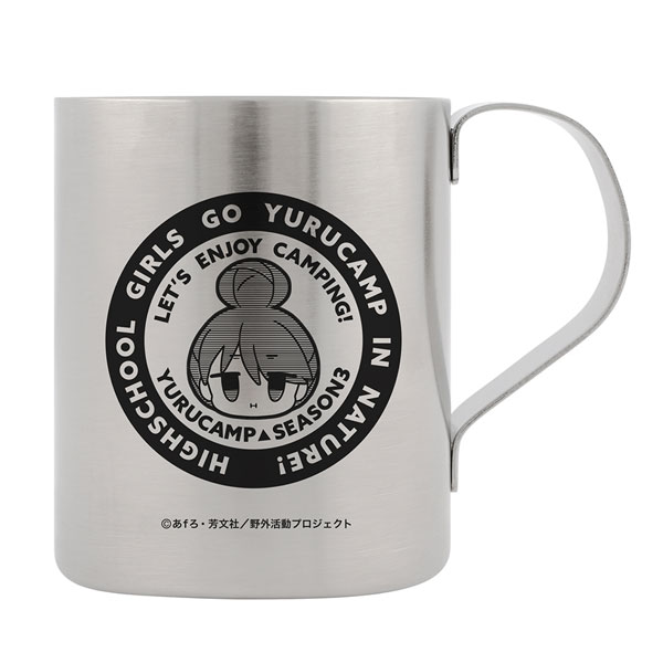 COSPA "Yuru Camp SEASON3" Rin Shima Face Double-layered Stainless Steel Mug imagen 1