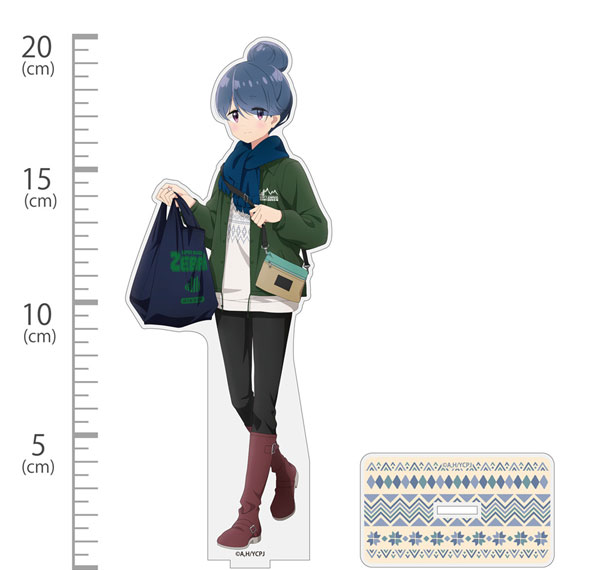 COSPA "Yuru Camp SEASON3" New Illustration Rin Shima Acrylic Stand (Large) Shopping at Zebra Ver.