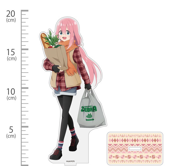 COSPA "Yuru Camp SEASON3" New Illustration Nadeshiko Kagamihara Acrylic Stand (Large) Shopping at Zebra Ver. hình ảnh 1