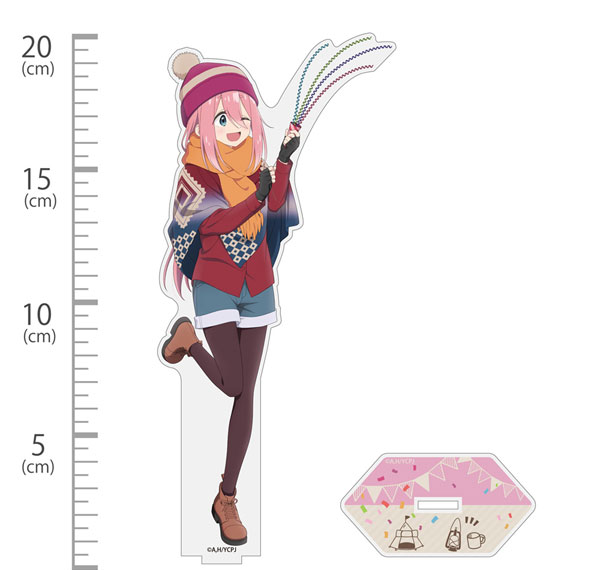COSPA "Yuru Camp SEASON3" New Illustration Nadeshiko Kagamihara Acrylic Stand (Large) Birthday Camp Ver. hình ảnh 1
