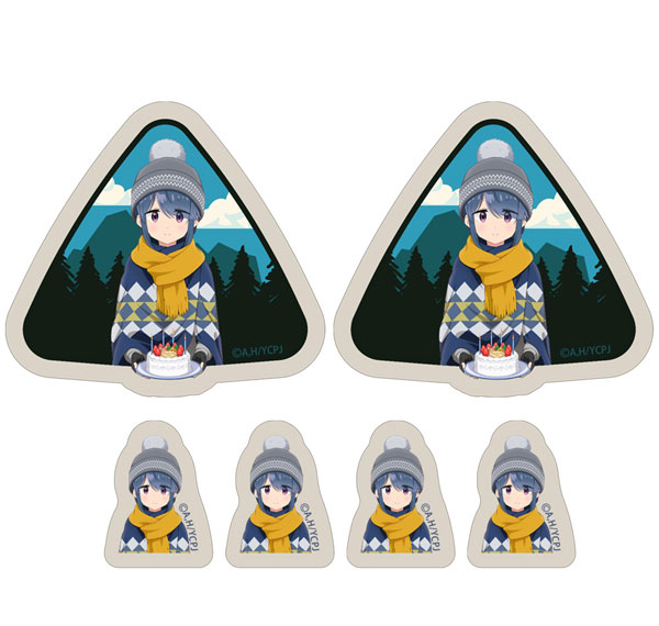 COSPA "Yuru Camp SEASON3" New Illustration Rin Shima Mini Sticker Set Birthday Camp Ver. hình ảnh 1