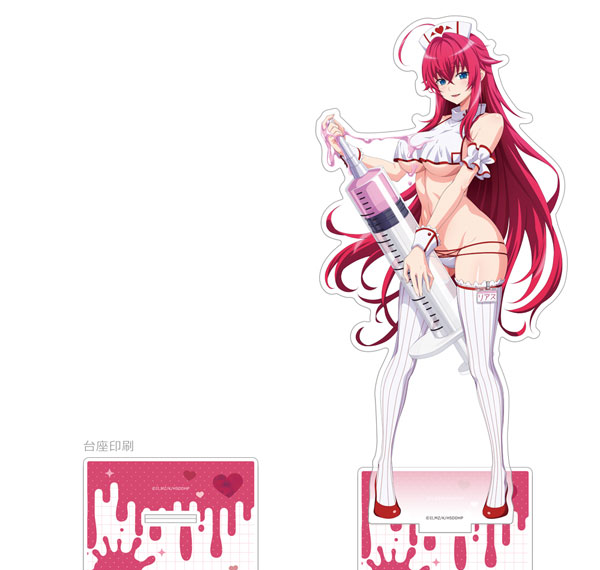 Curtain Damashii 하이스쿨 DxD HERO 신일러스트 점보 아크릴 스탠드 (리아스 그레모리 / 화이트 너스) 이미지 1