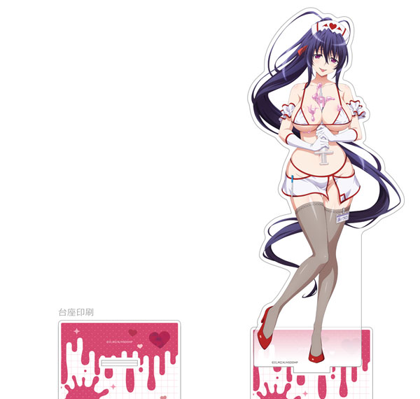 Curtain Damashii High School D x D HERO New Illustration Jumbo Acrylic Stand (Akeno Himejima / White Nurse) รูปภาพ 1