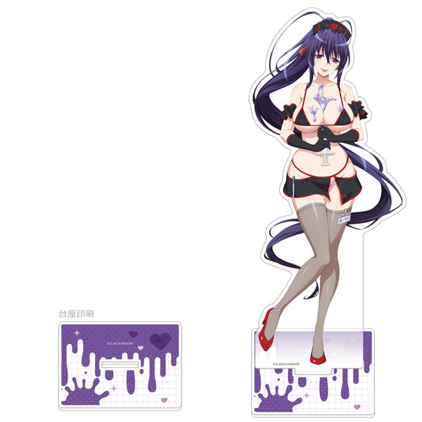 Curtain Damashii High School D x D HERO New Illustration Jumbo Acrylic Stand (Akeno Himejima / Black Nurse)