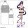 Curtain Damashii High School D x D HERO New Illustration Jumbo Acrylic Stand (Akeno Himejima / Black Nurse) Bild 2