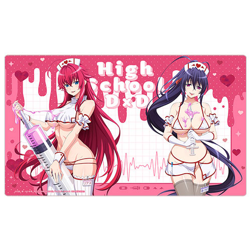 Curtain Damashii High School D x D HERO New Illustration Rubber Mat (Rias Gremory & Akeno Himejima / White Nurse)