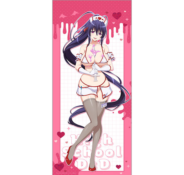 Curtain Damashii High School D x D HERO New Illustration Jumbo Wall Scroll (Akeno Himejima / White Nurse) Bild 1