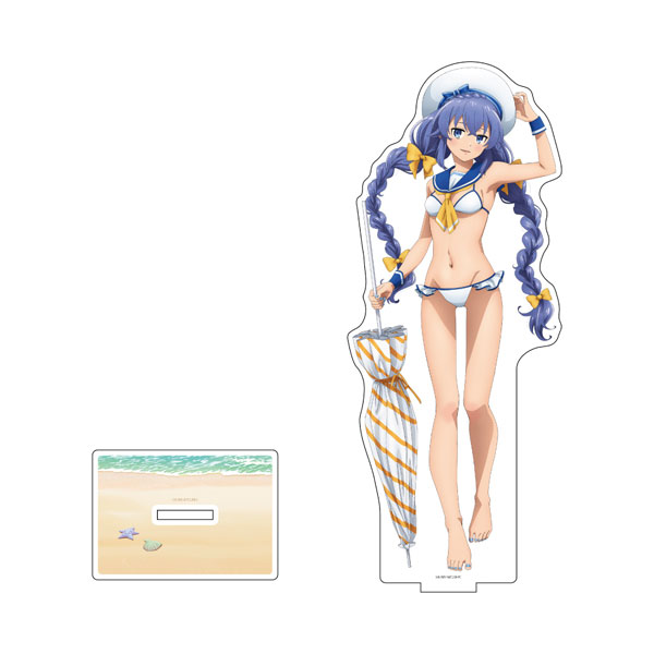 Curtain Damashii 無職転生II ~異世界行ったら本気だす~ 新規イラスト ジャンボアクリルスタンド(ロキシー/マリンセーラー水着) 画像 1