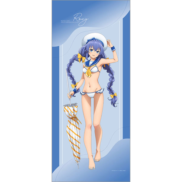 Curtain Damashii Mushoku Tensei: Jobless Reincarnation II -Isekai Ittara Honki Dasu- New Illustration Jumbo Wall Scroll (Roxy / Marine Sailor Swimsuit) image 1
