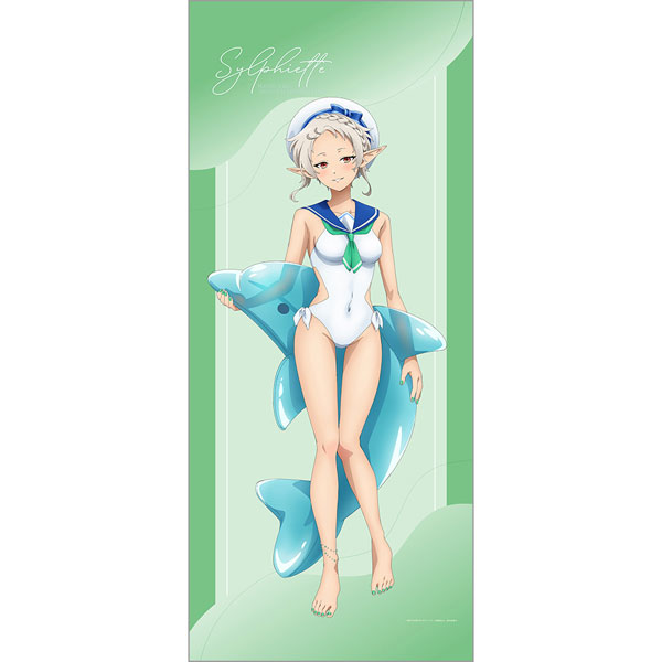Curtain Damashii Mushoku Tensei: Jobless Reincarnation II -Isekai Ittara Honki Dasu- New Illustration Jumbo Wall Scroll (Sylphiette / Marine Sailor Swimsuit) image 1