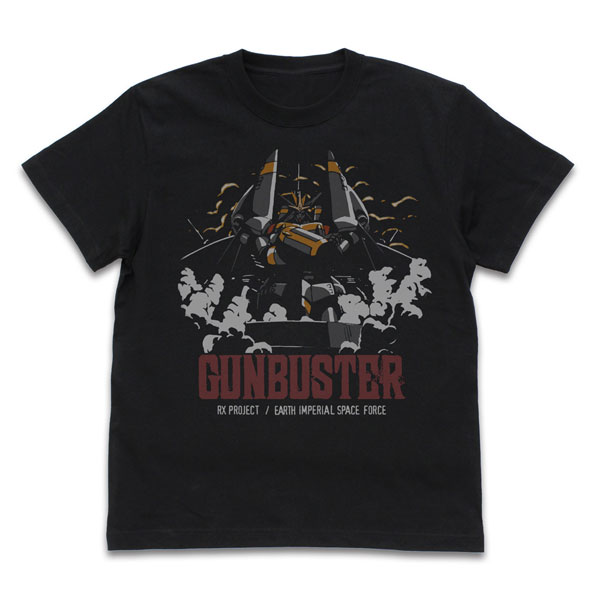 COSPA "Gunbuster" Launch Gunbuster! T-shirt /BLACK-XL