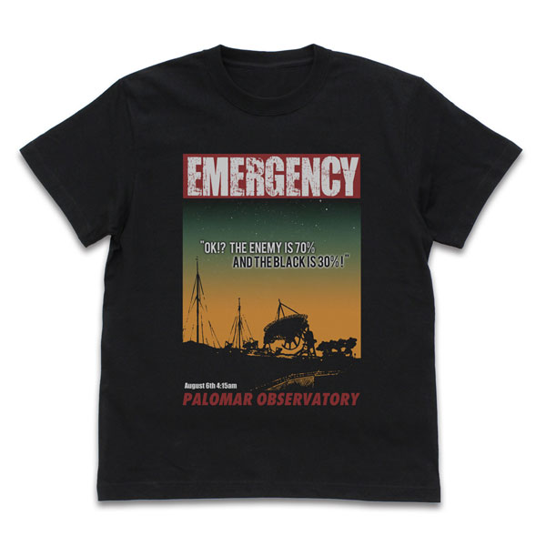 COSPA "Gunbuster" OK!? The Enemy is 70% and The Black is 30% T-shirt /BLACK-M