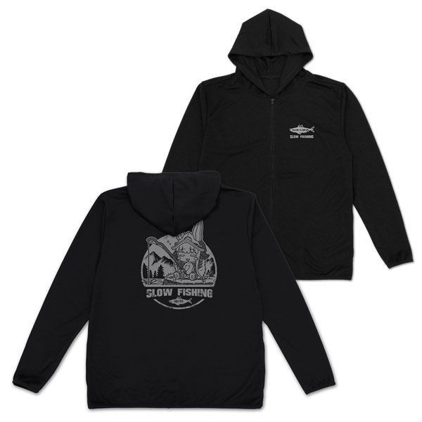 COSPA Made in Abyss The Golden City of the Scorching Sun Fishing Nanachi Thin Dry Hoodie /BLACK-XXL