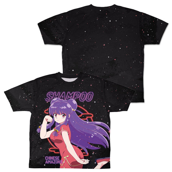 COSPA Ranma 1/2 Shampoo Double-sided Full Graphic T-shirt Neon Sign Ver. /L