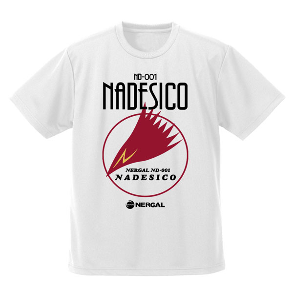 COSPA Martian Successor Nadesico Nadesico 로고 드라이 티셔츠/WHITE-M 이미지 1
