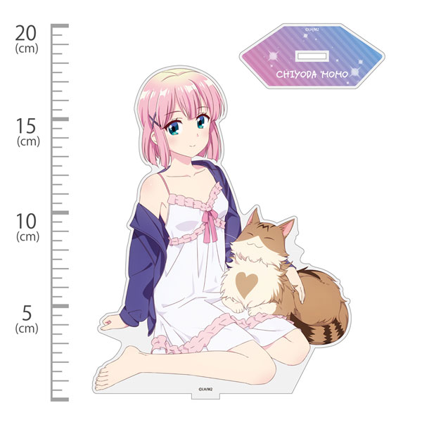 COSPA The Demon Girl Next Door 2nd Season New Illustration Momo Chiyoda Acrylic Stand (Large) Sleep Over Ver. 圖片 1