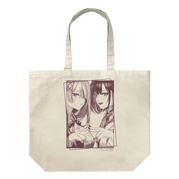 COSPA Convenient Semi-Friend Suuna Kuruma & Suruka Hamana Large Tote Bag /NATURAL รูปภาพ 1
