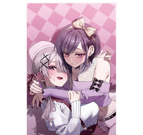 COSPA Convenient Semi-Friend Suuna Kuruma & Suruka Hamana Acrylic Art Stand Bild 1
