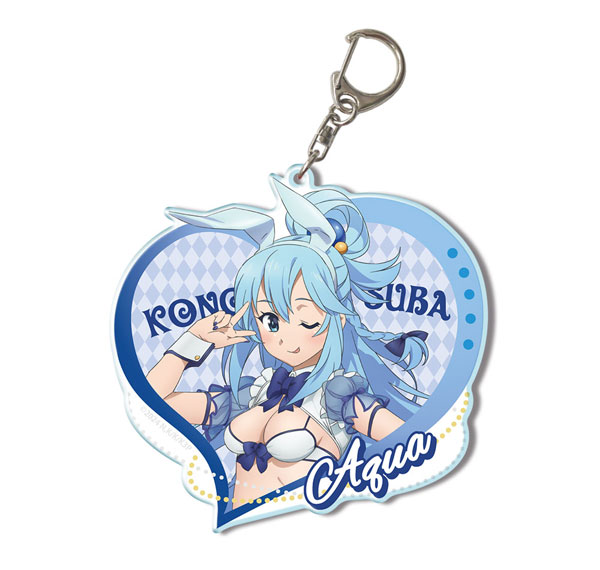 License Agent KonoSuba 3 Big Acrylic Keychain 01 (Aqua / Bunny Style Swimsuit ver.) [New Illustration] รูปภาพ 1
