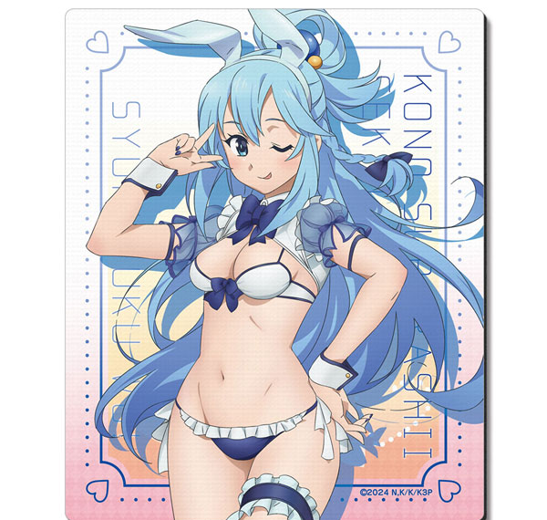 License Agent KonoSuba 3 Rubber Mouse Pad Design 01 (Aqua / Bunny Style Swimsuit ver.) [New Illustration] Bild 1