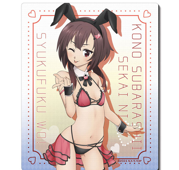 License Agent KonoSuba 3 Rubber Mouse Pad Design 02 (Megumin / Bunny Style Swimsuit ver.) [New Illustration] Bild 1