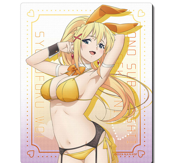 License Agent KonoSuba 3 Rubber Mouse Pad Design 03 (Darkness / Bunny Style Swimsuit ver.) [New Illustration] รูปภาพ 1