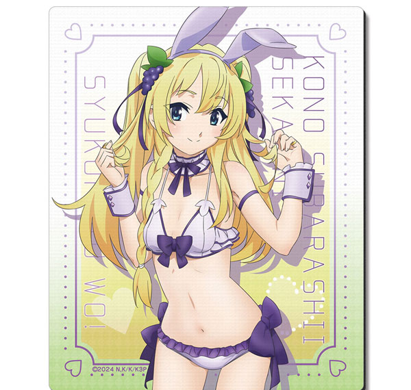 License Agent KonoSuba 3 Rubber Mouse Pad Design 04 (Iris / Bunny Style Swimsuit ver.) [New Illustration] Bild 1