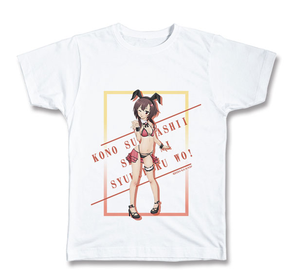 License Agent KonoSuba 3 T-shirt L Size Design 02 (Megumin / Bunny Style Swimsuit ver.) [New Illustration] รูปภาพ 1