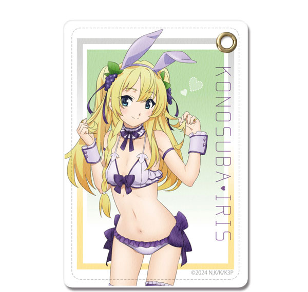 License Agent KonoSuba 3 Leather Pass Case Design 04 (Iris / Bunny Style Swimsuit ver.) [New Illustration] รูปภาพ 1
