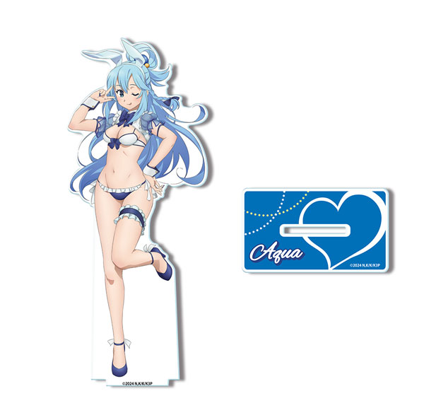 License Agent KonoSuba 3 Acrylic Stand Design 01 (Aqua / Bunny Style Swimsuit ver.) [New Illustration] รูปภาพ 1