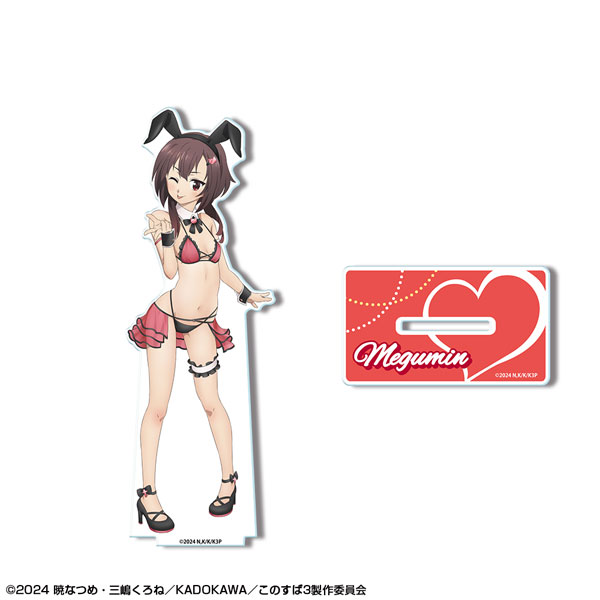 License Agent KonoSuba 3 Acrylic Stand Design 02 (Megumin / Bunny Style Swimsuit ver.) [New Illustration]