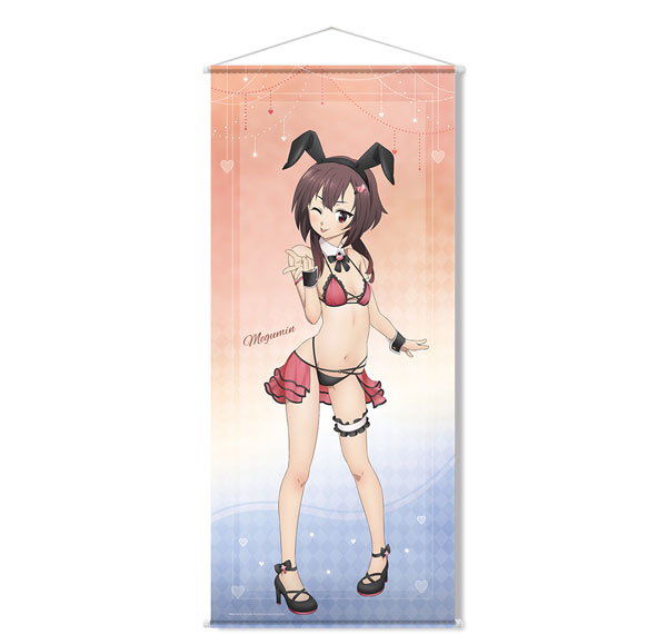 License Agent KonoSuba 3 Almost Life-size Wall Scroll Design 02 (Megumin / Bunny Style Swimsuit ver.) [New Illustration] รูปภาพ 1